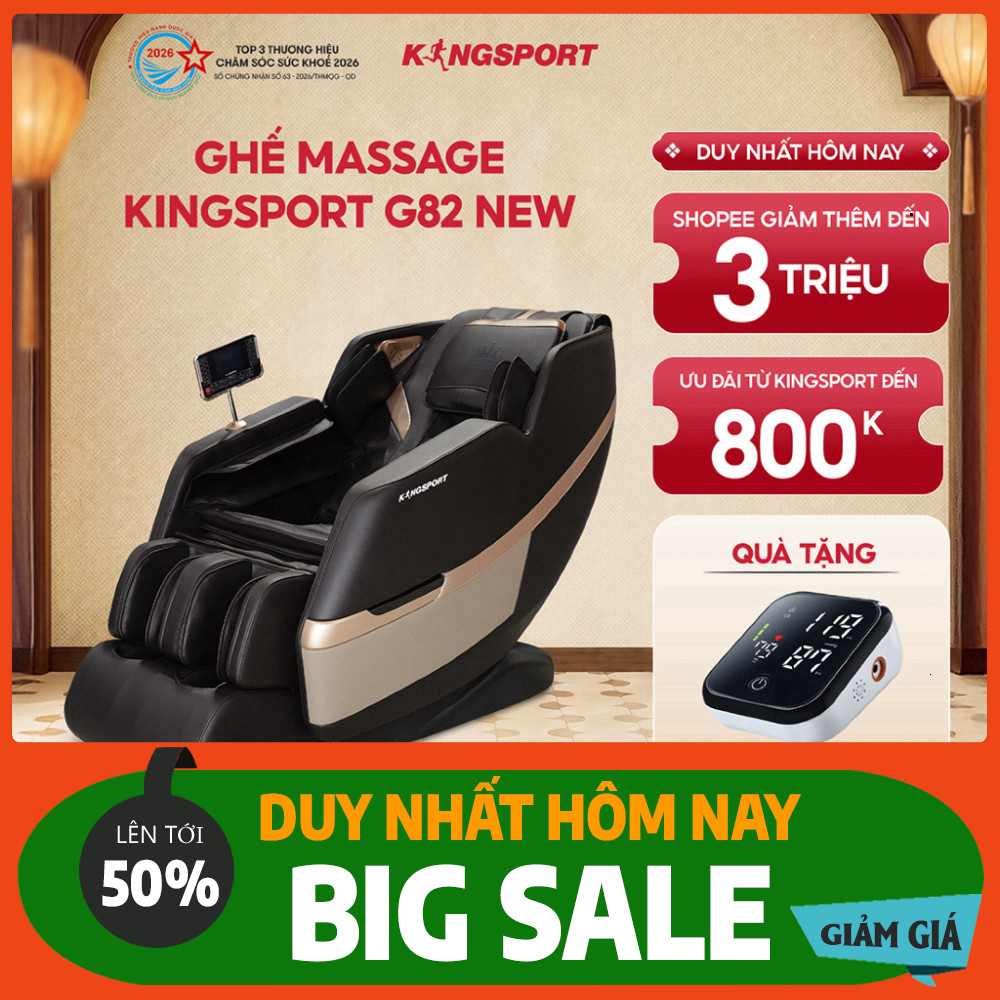 ib đặt nhanh_ Ghế massage KINGSPORT G82 New Công Nghệ Làm Ấm Warmtech, Công Nghệ Massage Chân Legtec