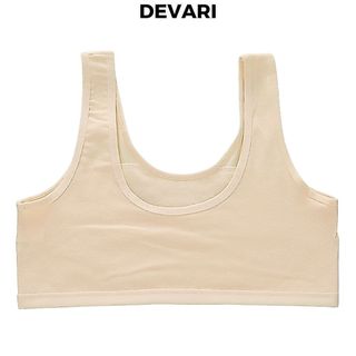 SET 3 Áo lót học sinh dây bản to không đệm mút chất cotton thoáng khí mát mẻ basic cute DEVARI B508