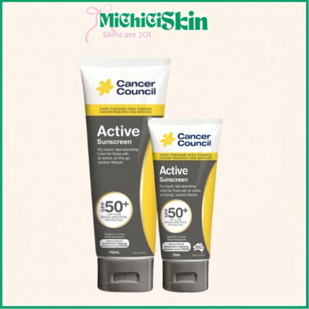 [MICHICI Skin] Kem chống nắng năng động Cancer Council ACTIVE SPF 50+