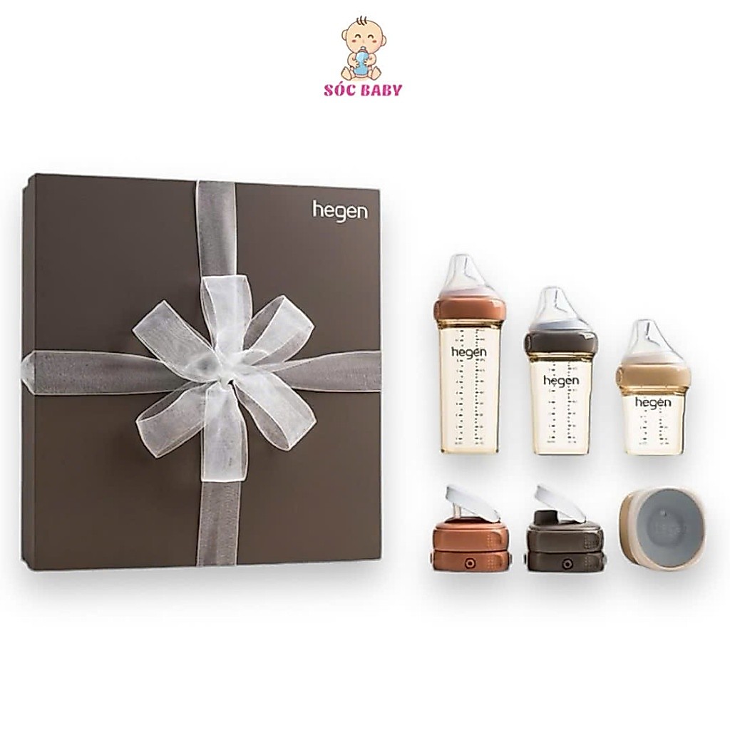 Bộ quà tặng Hegen All Star Collection, set bình sữa Hegen 150ml, 240ml, 330ml
