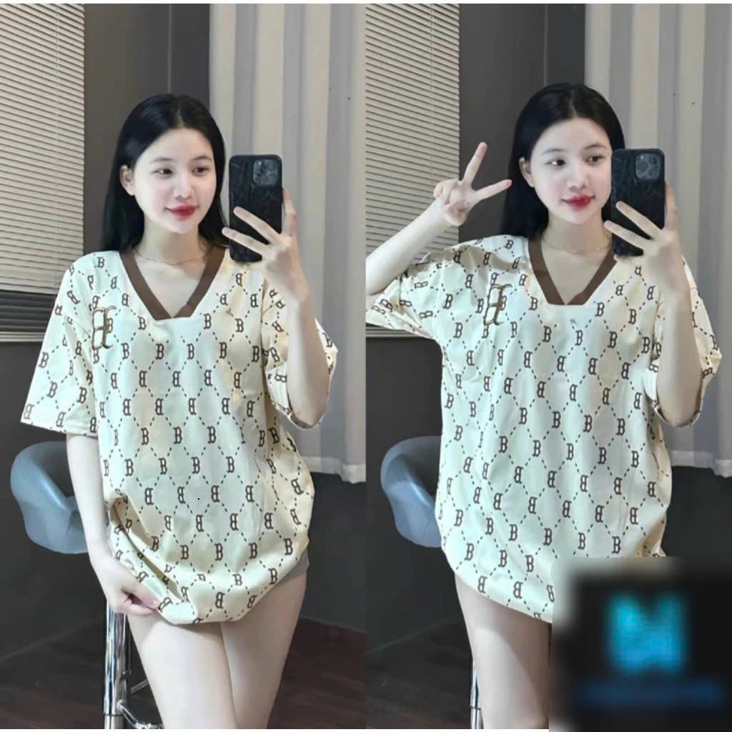 Áo Trẻ Trôi Thun Nữ Vải Cotton Cao Cấp Mỗi Bộ Được 1 Áo Thun Trẻ Trôi Mềm Mại (Ignored: 'Chữ N.Y in 