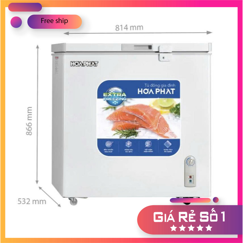 CH Hoa Phát Tủ Đông Hơi Lạnh Hầm Chilly HPF AN6162 162L Tiết Kiệm Điện ]