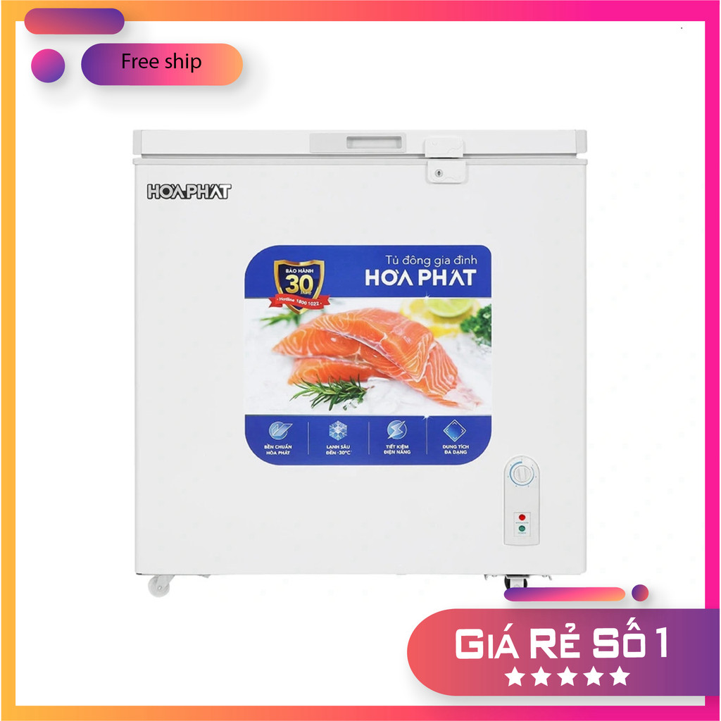 CH Tủ Đông Hòa Phát 162L HPF AD6162 Tiết Kiệm Điện Bảo Hành 24 Tháng. ]