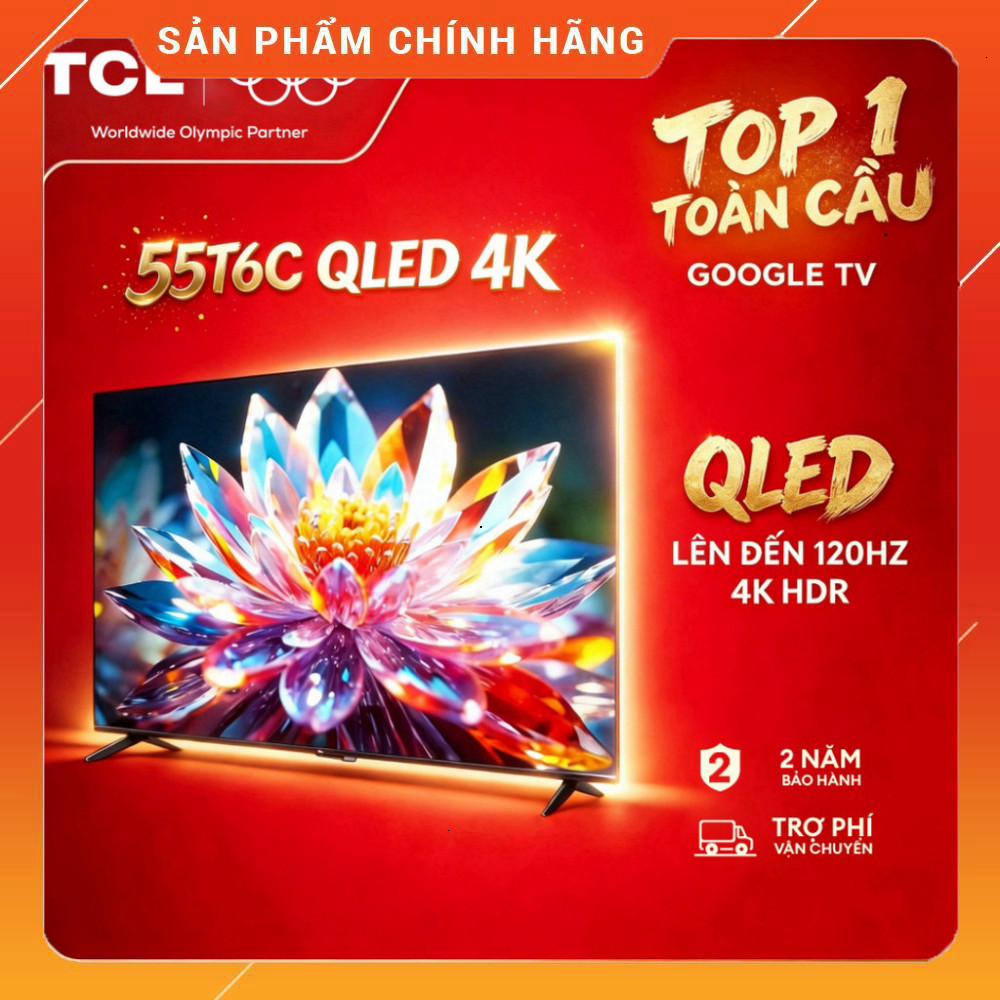 Nhhắn shop đặt  Máy Ảnh Tivi TCL 55T6C QLED 4K 55inch Tần Số Quét 120Hz HDR10+ First char = 'M', las