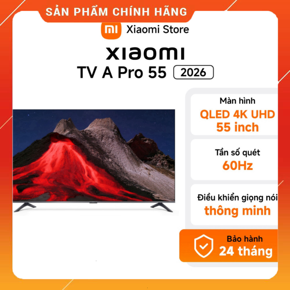 Nhhắn shop đặt  Máy Tivi Xiami A Pro 55" QLED 4K 24 Tháng Bảo Hành Chuyên Đội Miễn phí lắp đặt.