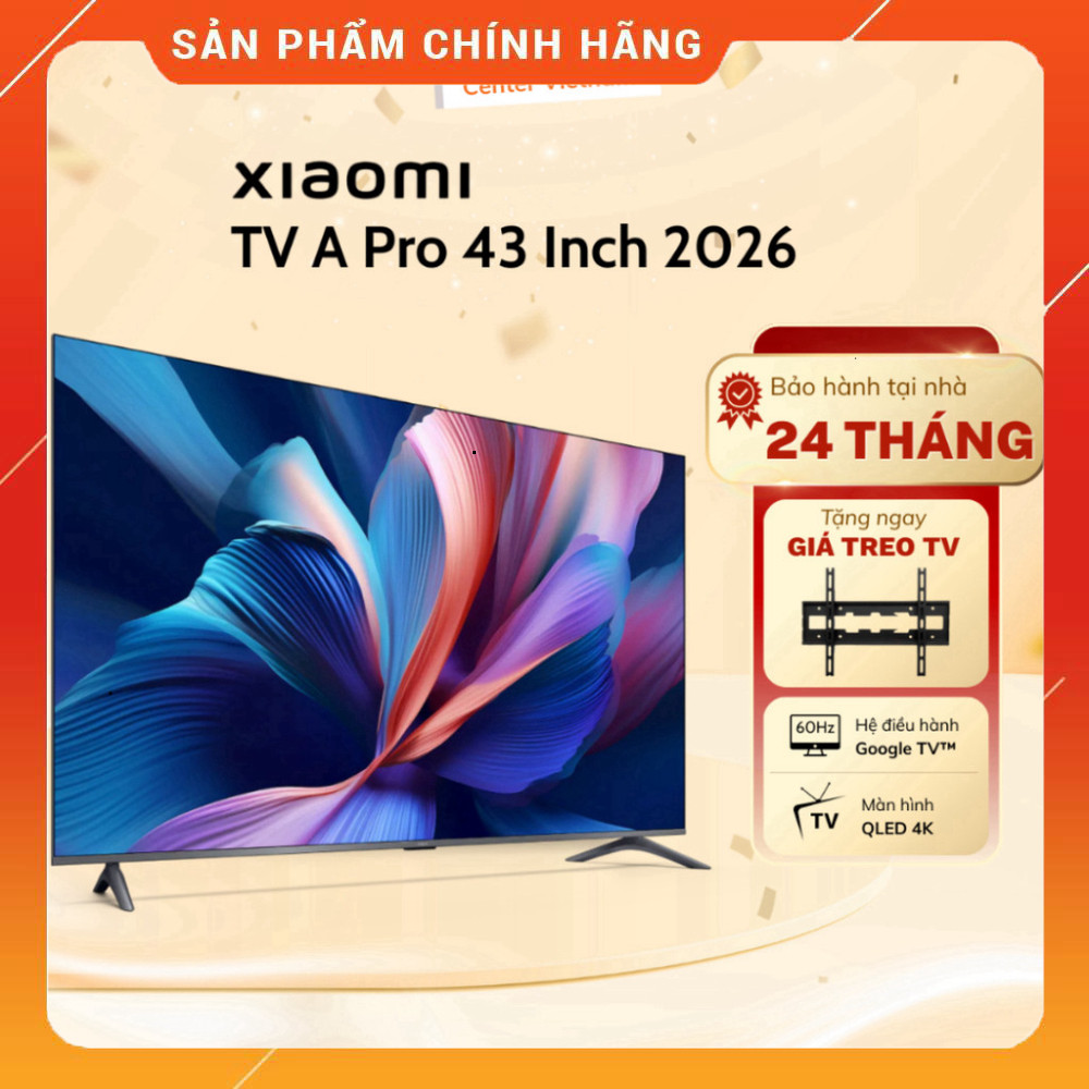 Nhhắn shop đặt  Tivi 43 Inch Xiaomi QLED 4K Google TV Qúa Độ 2 Năm Miễn phí lắp đặt.
