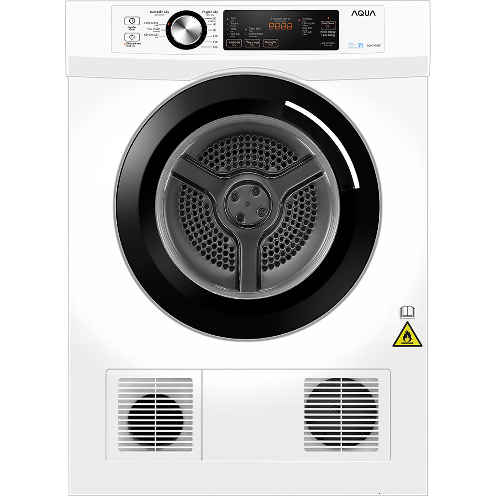 [CHÍNH HÃNG] Máy Sấy Thông Hơi AQUA - AQH-V700FW 7 Kg | AQH-V800H(SS) 8 Kg | AQH-V901K(PS) 9 Kg