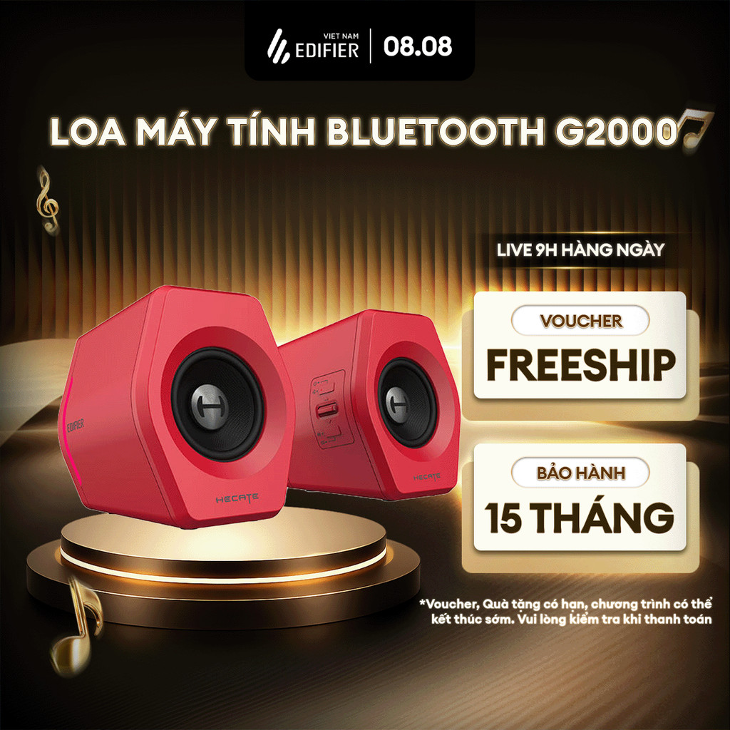 Loa Máy Tính Gaming EDIFIER HECATE G2000/G2000 PRO - 3 Chế Độ Âm Thanh - Công Suất 32W - Led RGB - 1