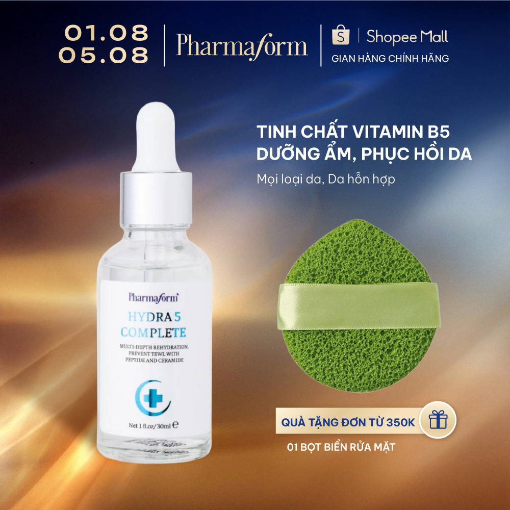 Serum cấp ẩm và phục hồi da Pharmaform Hydra 5 Complete Serum