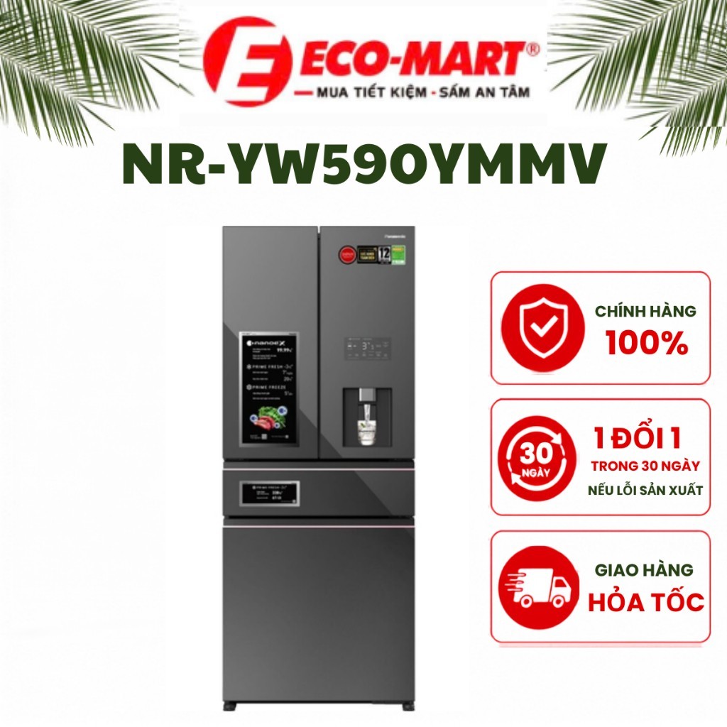 Tủ lạnh Panasonic Inverter 540 lít NR-YW590YMMV