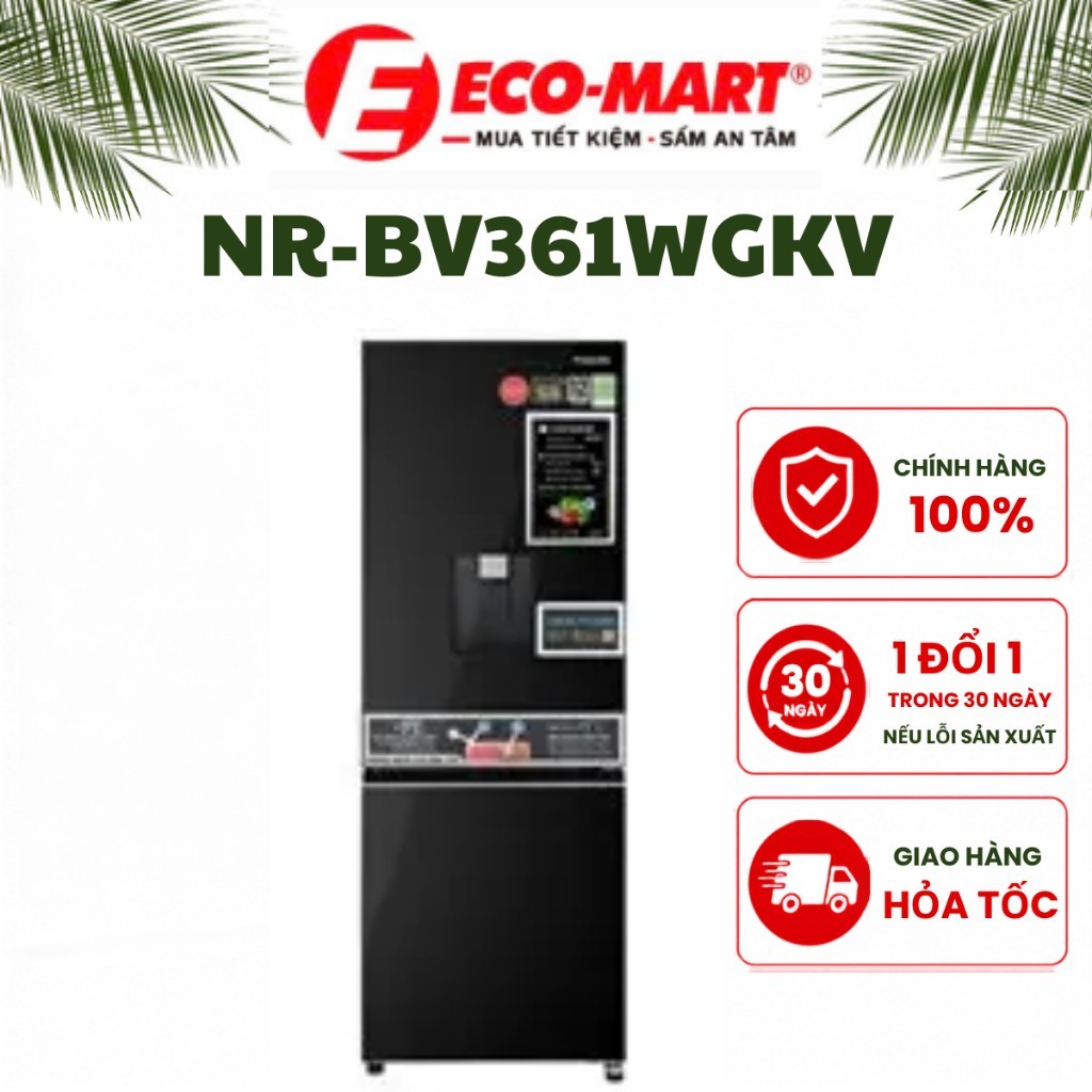 Tủ lạnh Panasonic Inverter 325 lít NR-BV361WGKV