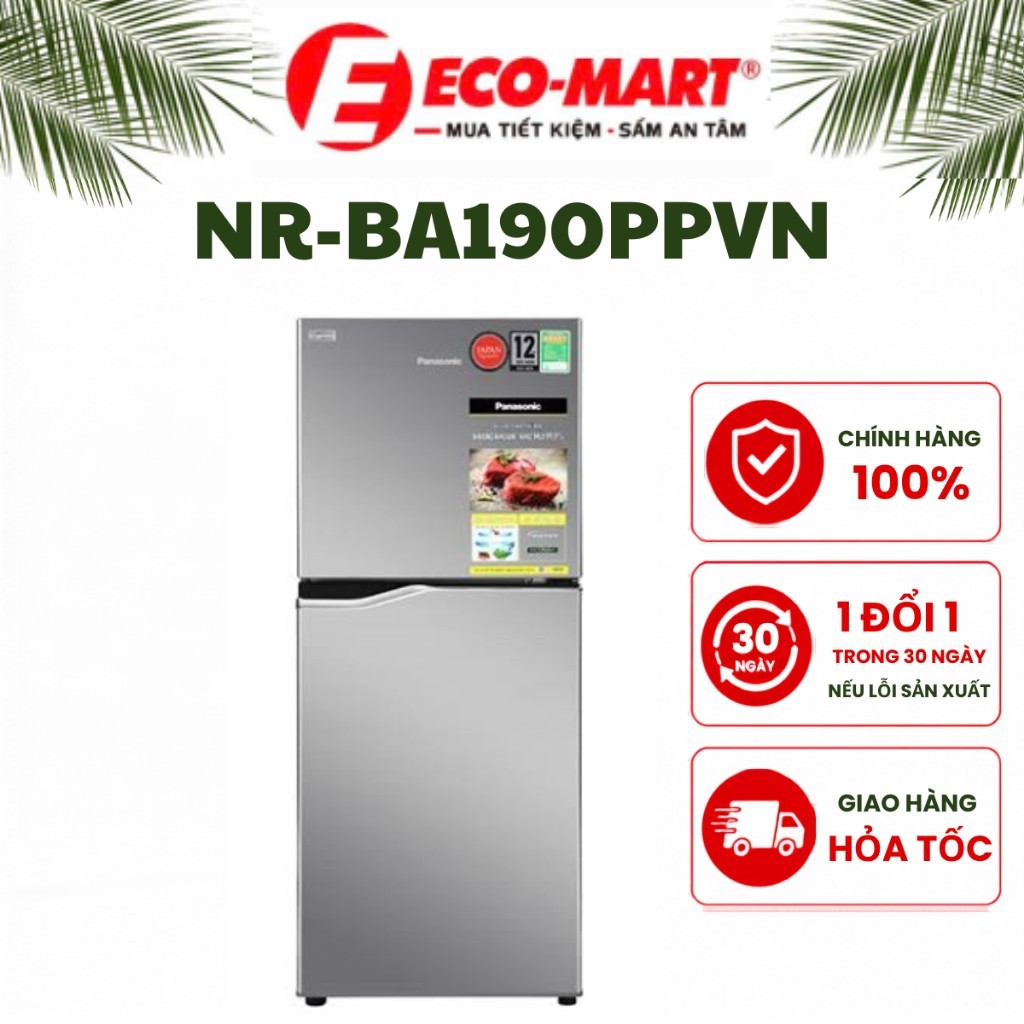 Tủ lạnh Panasonic Inverter 170 lít NR-BA190PPVN