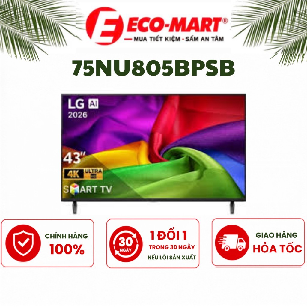 Tivi LG AI 4K 75 inch 75NU805BPSB