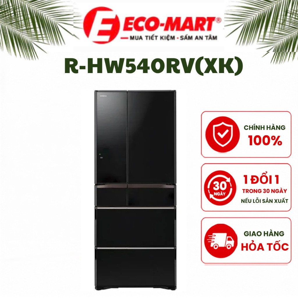 Tủ lạnh Hitachi 520 lít R-HW540RV(XK) Nhật Bản