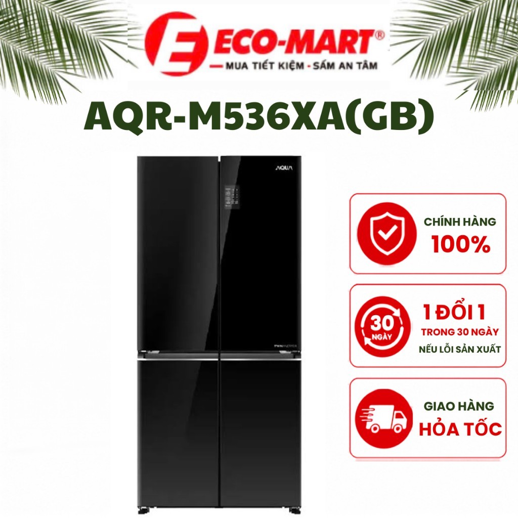Tủ lạnh Aqua Inverter 469 lít Multi Door AQR-M536XA(GB)