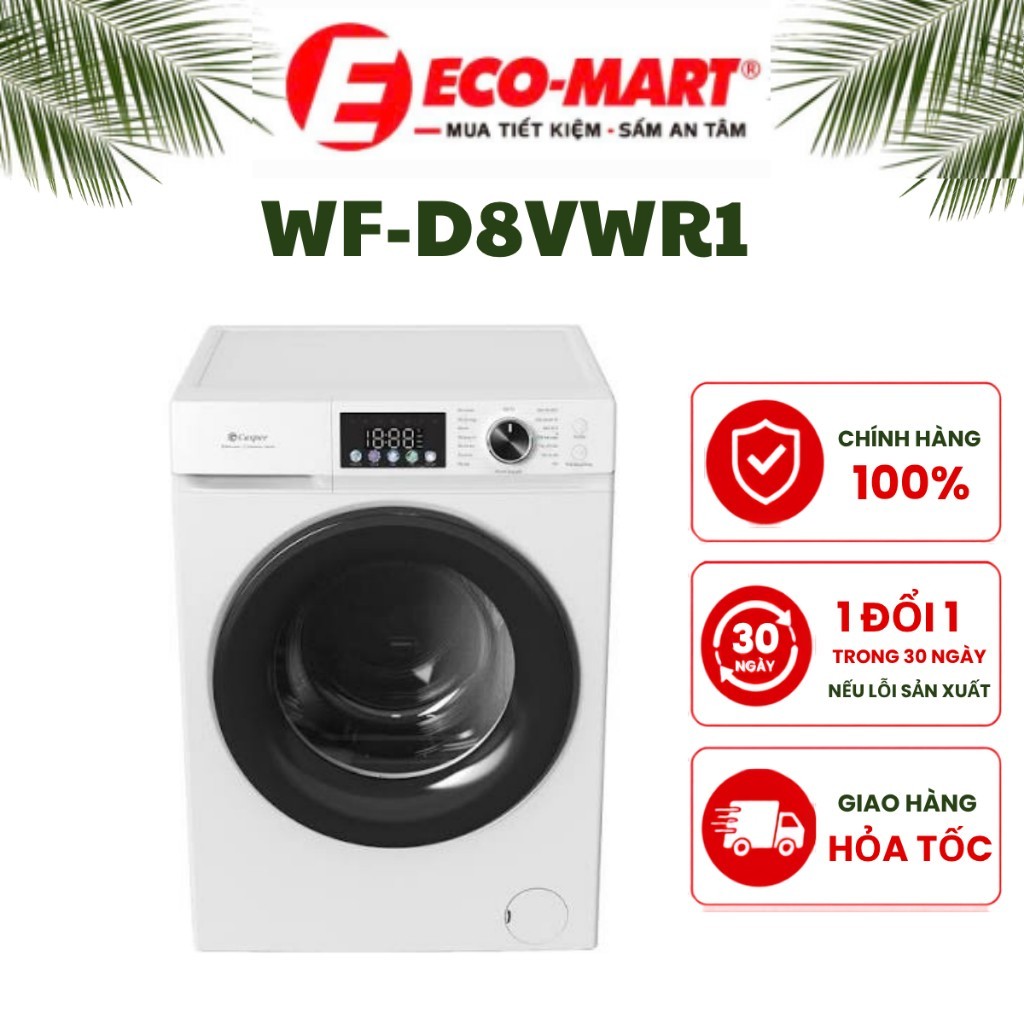 Máy giặt Casper ProWash Inverter 8 kg WF-D8VWR1