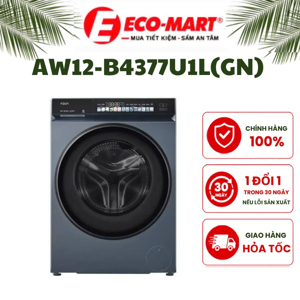 Máy giặt Aqua Inverter 12 kg AW12-B4377U1L(GN)