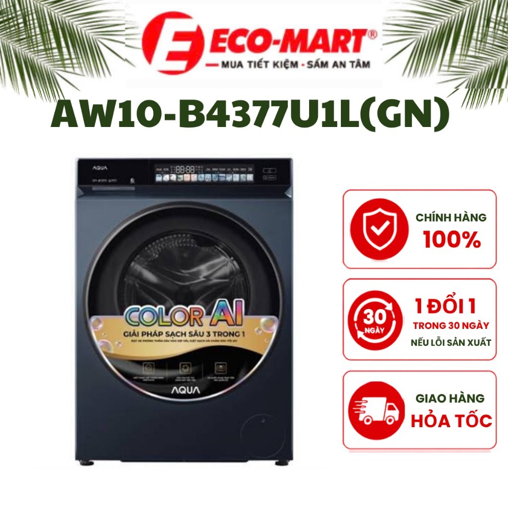 Máy giặt Aqua Inverter 10 kg AW10-B4377U1L(GN)