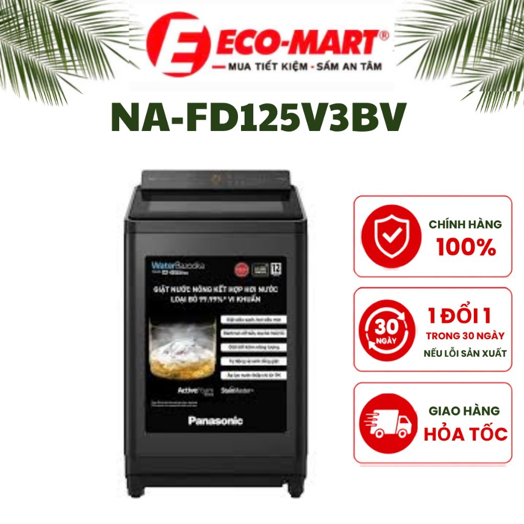 Máy giặt Panasonic Inverter 12.5 kg NA-FD125V4BV