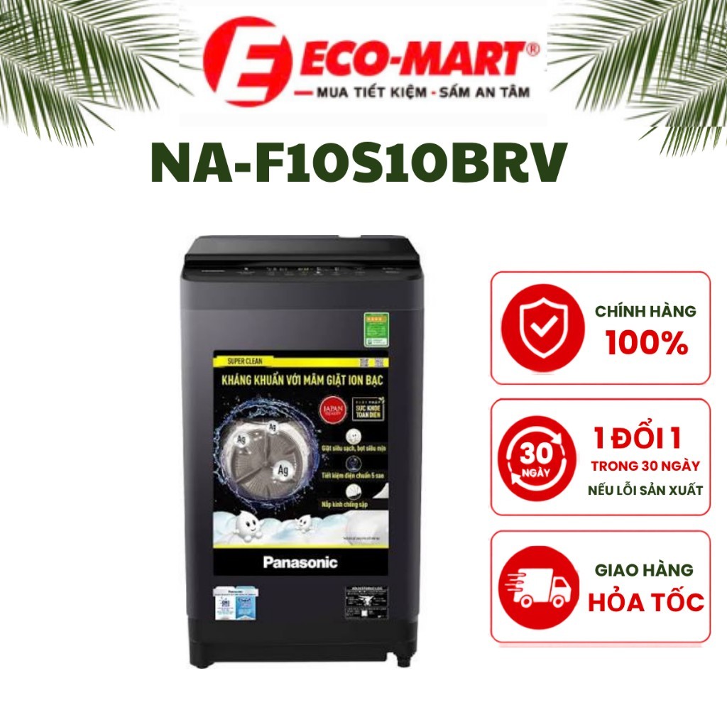 Máy giặt Panasonic cửa trên 10 kg NA-F10S10BRV
