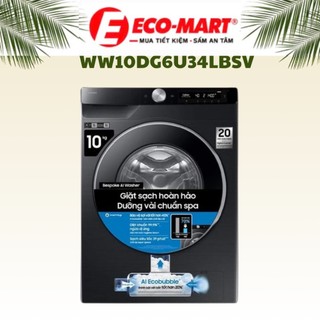 Máy giặt Samsung AI EcoBubble Inverter 10 kg WW10DG6U34LBSV