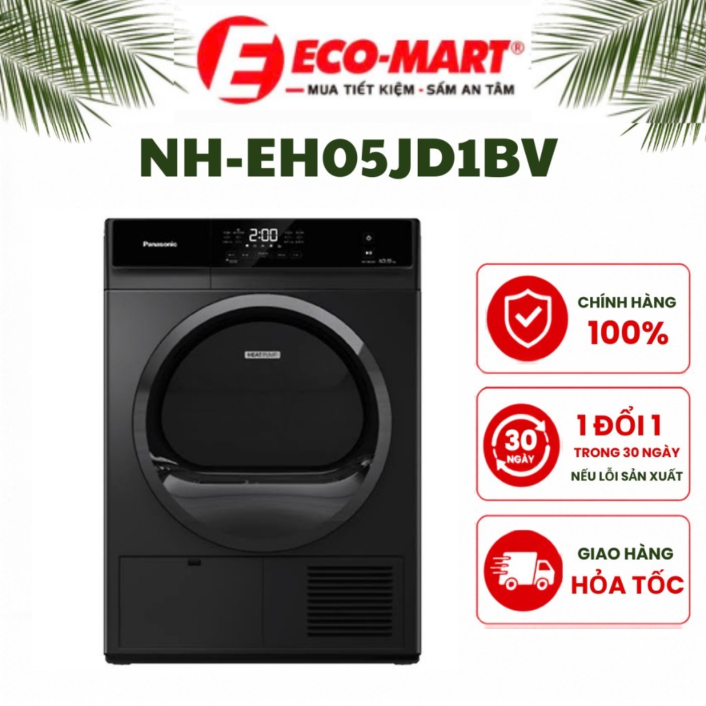 Máy sấy bơm nhiệt Panasonic 10.5 kg NH-EH05JD1BV