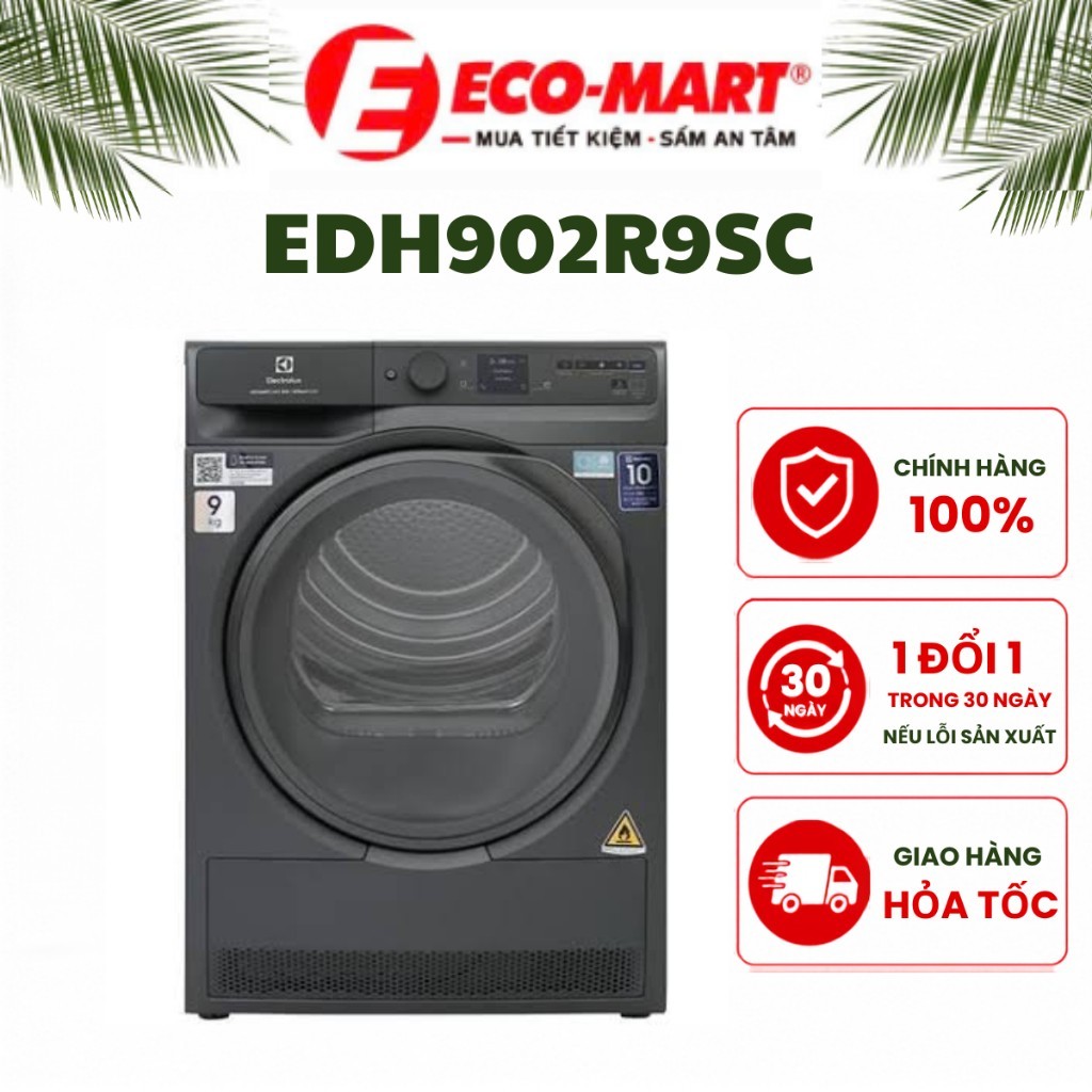 Máy sấy Electrolux EDH902R9SC UltimateCare bơm nhiệt 9 kg