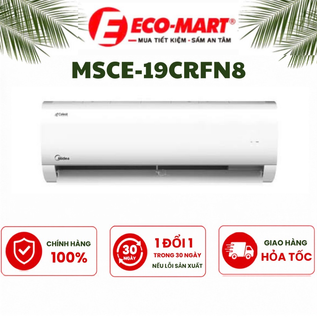 Điều hòa Midea 1 chiều 18000Btu Inverter MSCE-19CRFN8