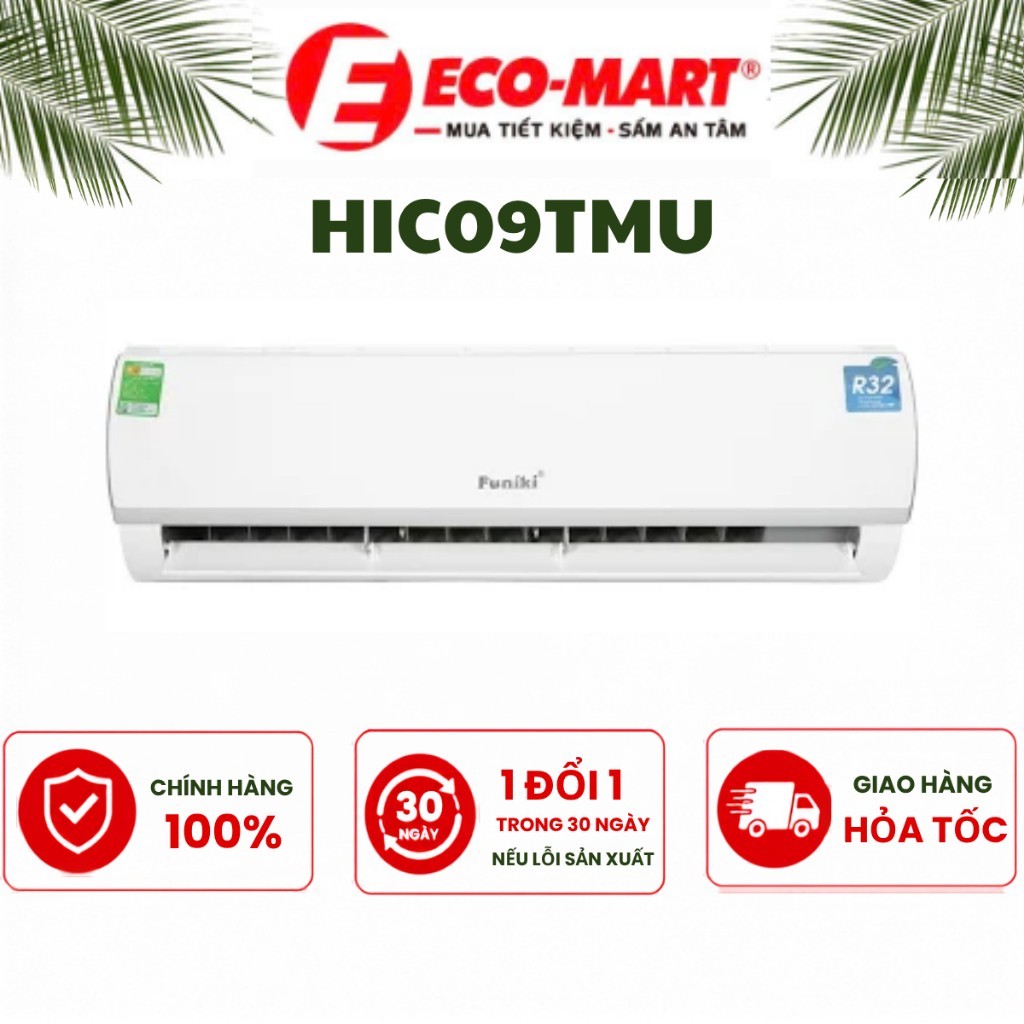Điều hòa Funiki inverter 9000 BTU 1 chiều HIC09TMU