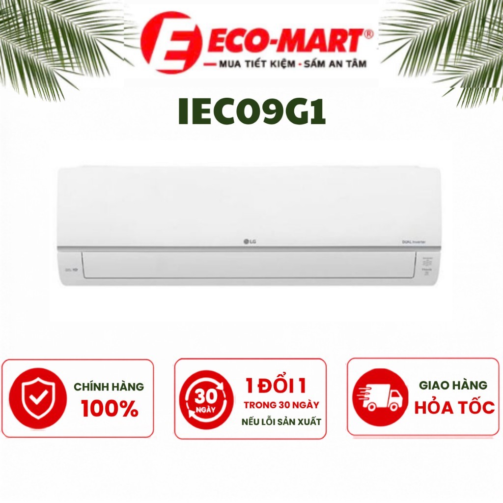 Điều hòa LG 1 chiều 9000Btu Inverter IEC09G1
