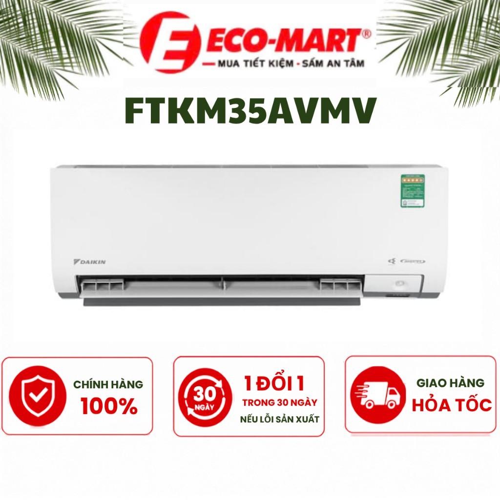 Điều hòa Daikin inverter 1 chiều 12000btu FTKM35AVMV/RKM35AVMV