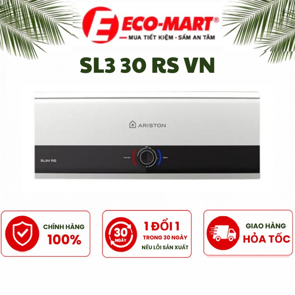 Bình nóng lạnh Ariston 30 lít ngang SL3 30 RS VN