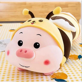 Gấu Bông Heo Ong YATABEAR Gấu Nằm Ôm Đáng Yêu Thú Nhồi Bông Cao Cấp Thú Bông Chất Vải Siêu Mịn An Toàn Với Trẻ