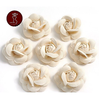 Combo 3 Hoa trà dạ cài áo bản 6,5cm