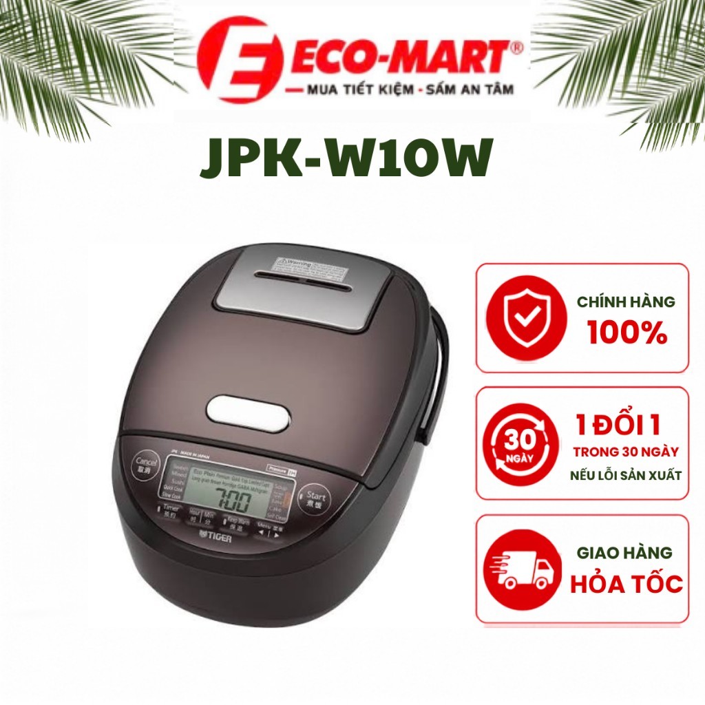 Nồi cơm áp suất cao tần Tiger 1.0 lít JPK-W10W