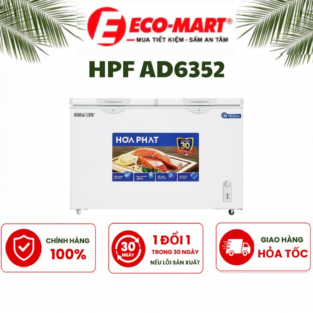 Tủ đông Hòa Phát 352 Lít HPF AD6352 chỉ 1 ngăn đông đá