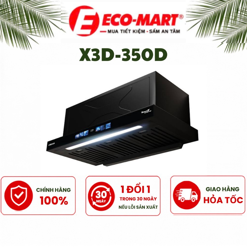 Máy hút mùi Kocher Turbo X3D-350D