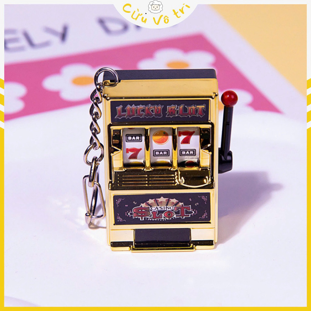 Móc Khóa Máy Lucky Casino - Trò Chơi Vui Nhộn - Phụ Kiện