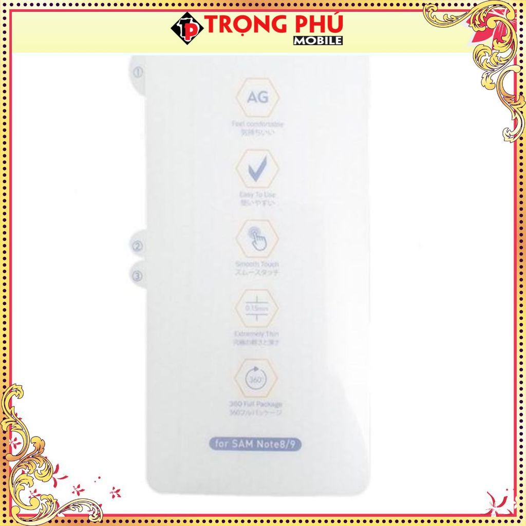 Miếng dán PPF cho điện thoại Samsung -PPF trước nhựa tổng hợp, TP1