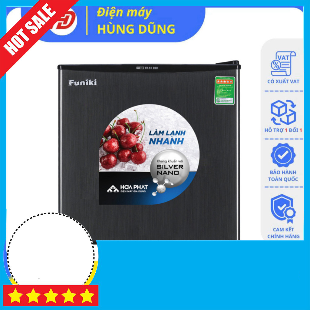 Sale lớn Tủ Lạnh Mini Funiki 50L Fr-51DSU Đen Làm Đá Tiết Kiệm Điện Giao toàn quốc .