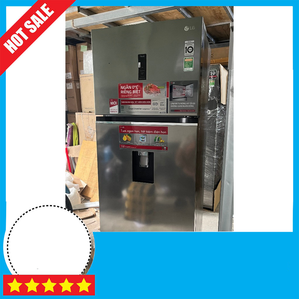 Sale lớn Tủ lạnh LG Inverter 394 lít GN-D392PSA Cools Tận 24 giờ mà Chịu ùn ải Tủ lạnh LG Inverter 3