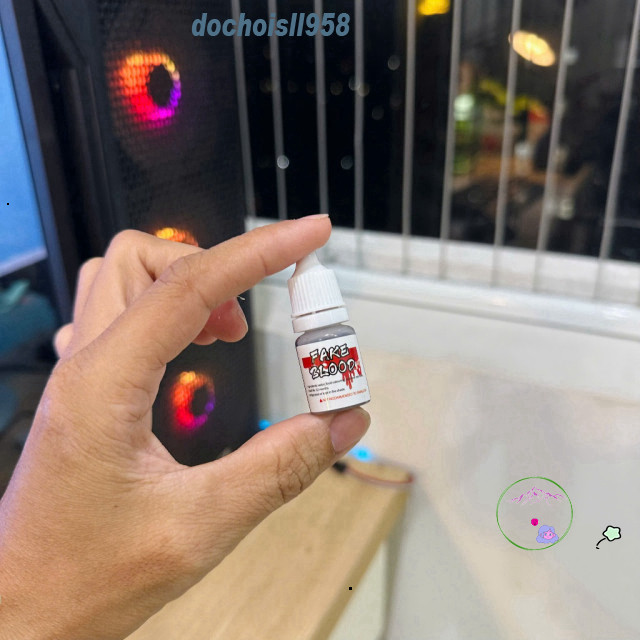 Chất lỏng máu giả sân khấu 5ml giả máu hiệu ứng giả xước máu. Dùng cho Halloween cosplay đóng phim.
