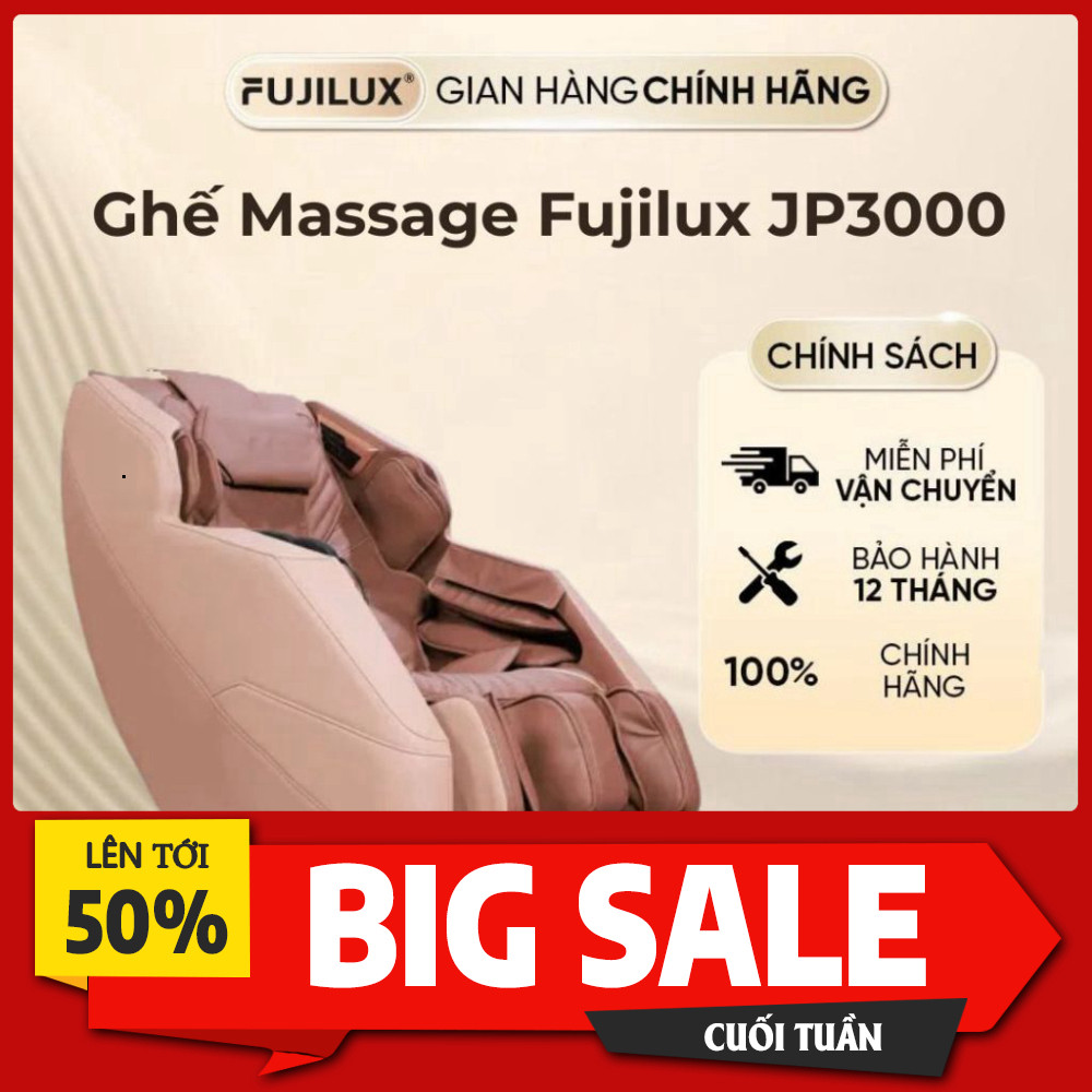 Khuyến mãi  Sức khỏe tốt hơn với mỗi lần massage Vibrô thư giãn FUJILUX JP3000 hỗ trợ thư giãn cơ bắ