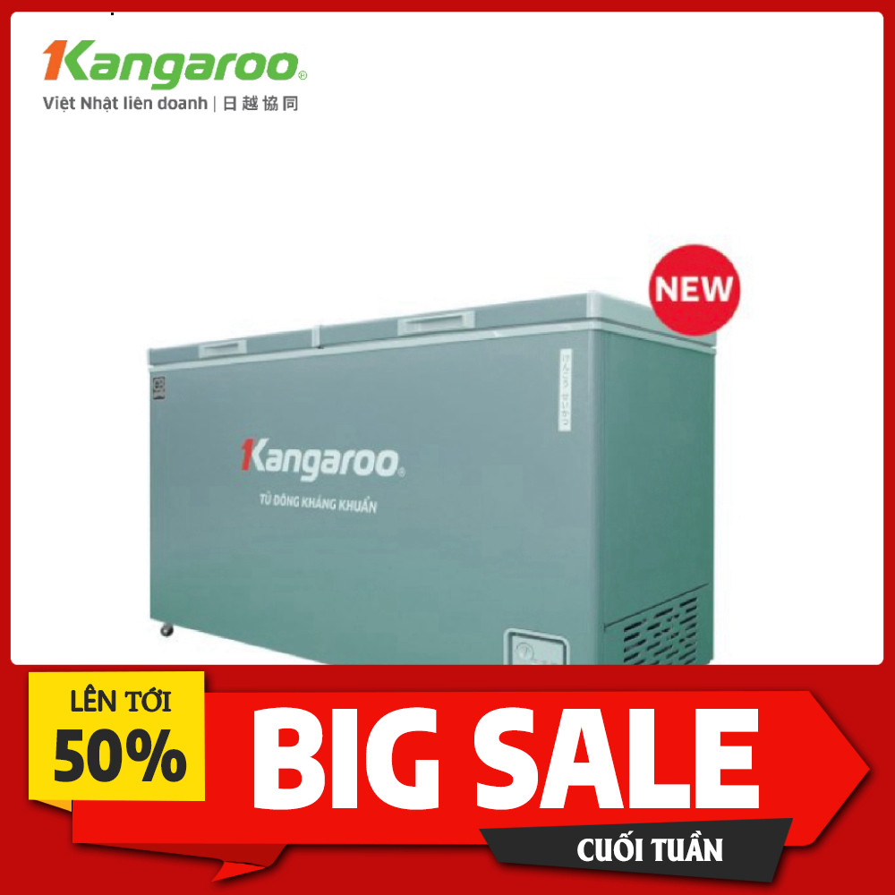 Khuyến mãi  Tủ Lạnh Tủ Đông Kangaroo 415L KG415G2D 2 Ngăn 2 Cánh Giữ Hạn 2 Tuần Giao nhanh.