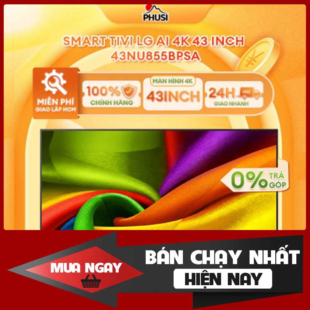 Tivi 43 Inch LG 4K AI Smart 43NU855BPSA Mới 100% Chính Hãng