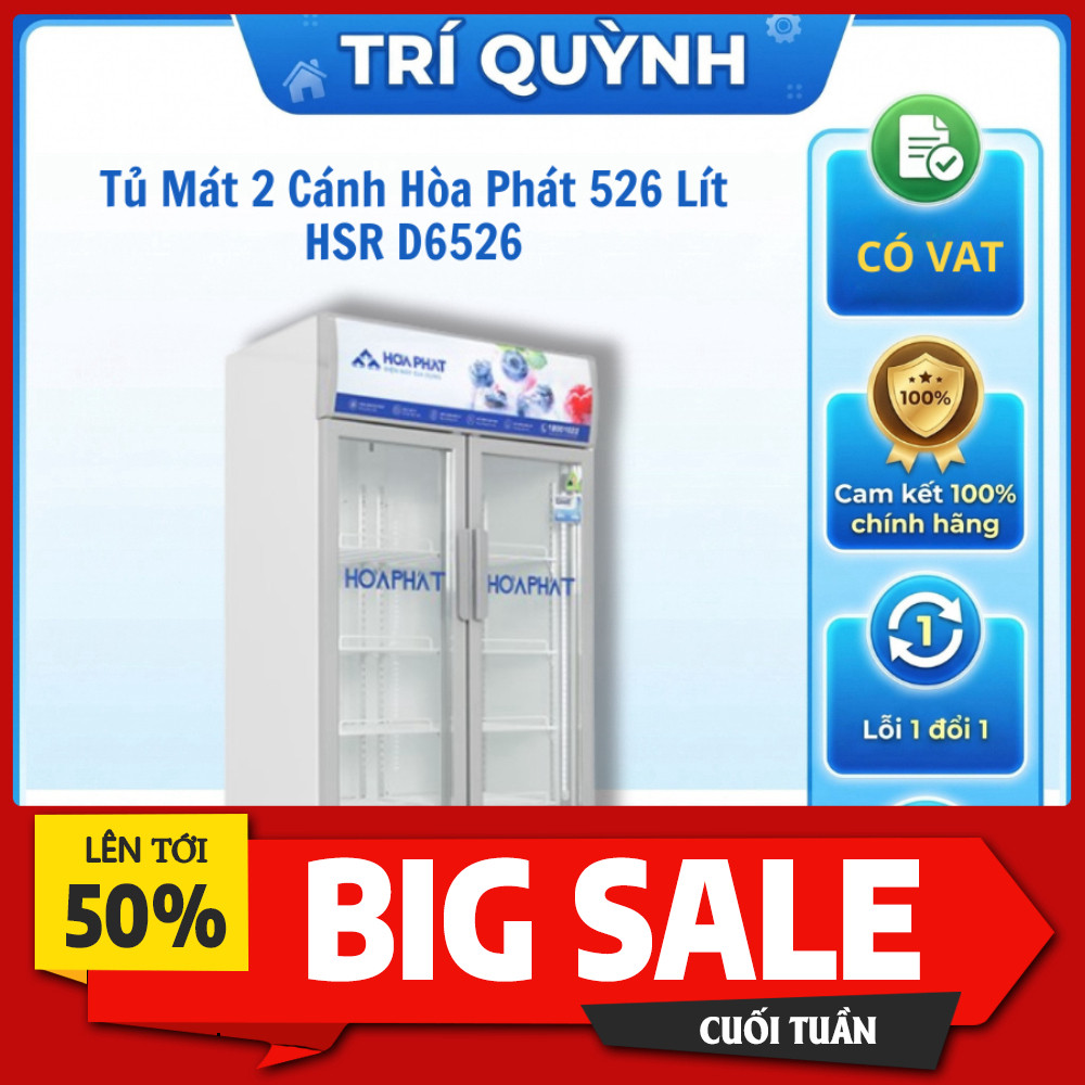 Khuyến mãi  Tủ Lạnh HSR D6526 2 Cánh 526L Đồng Lạnh Nhanh Bảo Hành Toàn Quốc 24Tháng Giao nhanh.