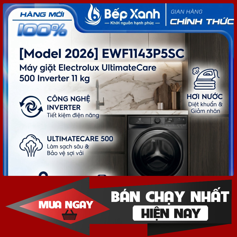 Máy Giặt Electrolux UltimateCare Inverter 500 11kg EWF1143P5SC