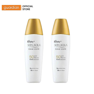 Combo 2 Sữa Chống Nắng Sunplay Skin Aqua Clear White SPF50 PA+++ 25Gr