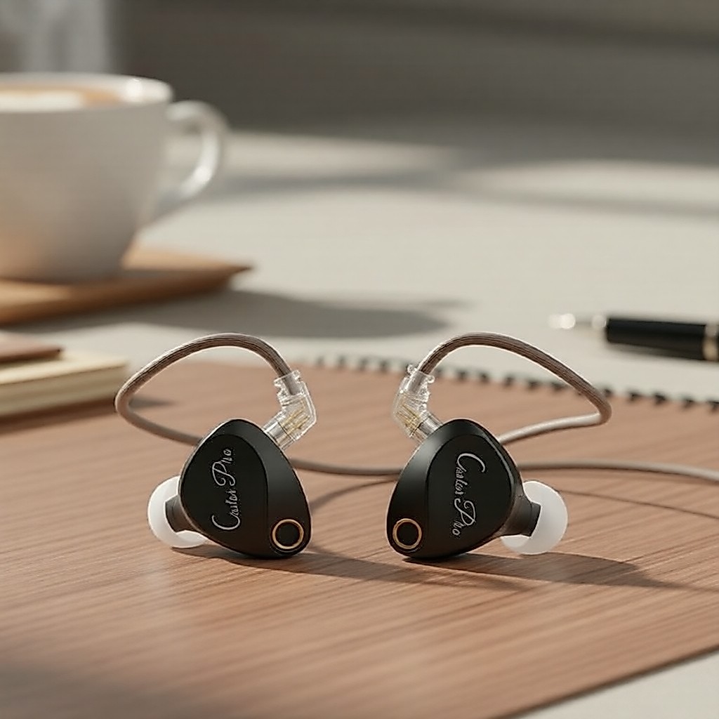 KZ Castor Pro Tai nghe gaming có dây nhét tai 2 driver 10mm, âm thanh Hifi tùy chỉnh, điều chỉnh đượ