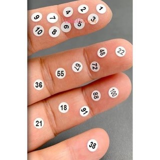 Tem Số Dán Chai Sơn – Decal Giấy Đánh Dấu Màu Theo Số (Khổ A6, Tròn 5-7mm) – Ưu đãi đặc biệt, mua ngay giá tốt